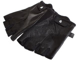 Classic Sport Leder-Fahrradhandschuhe - schwarz