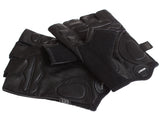 Classic Sport Leder-Fahrradhandschuhe - schwarz