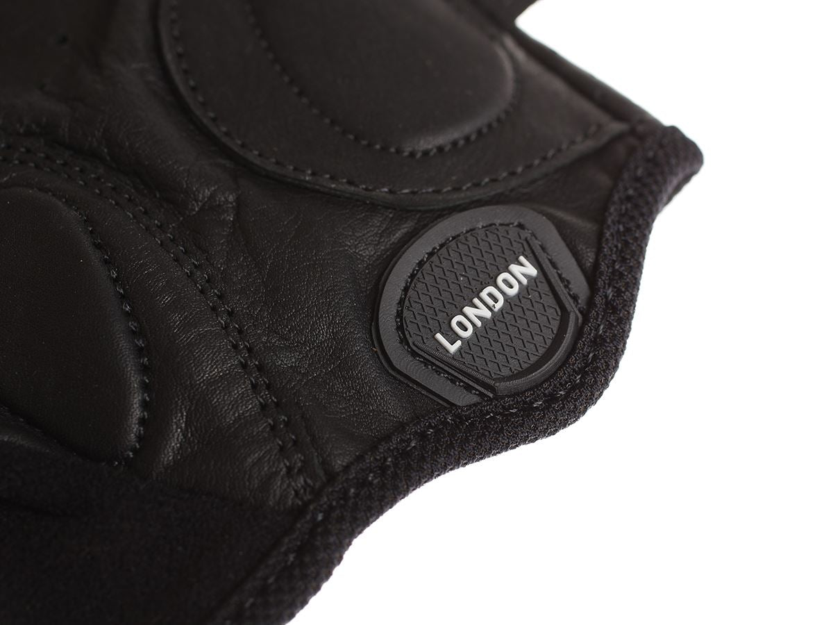 Classic Sport Leder-Fahrradhandschuhe - schwarz