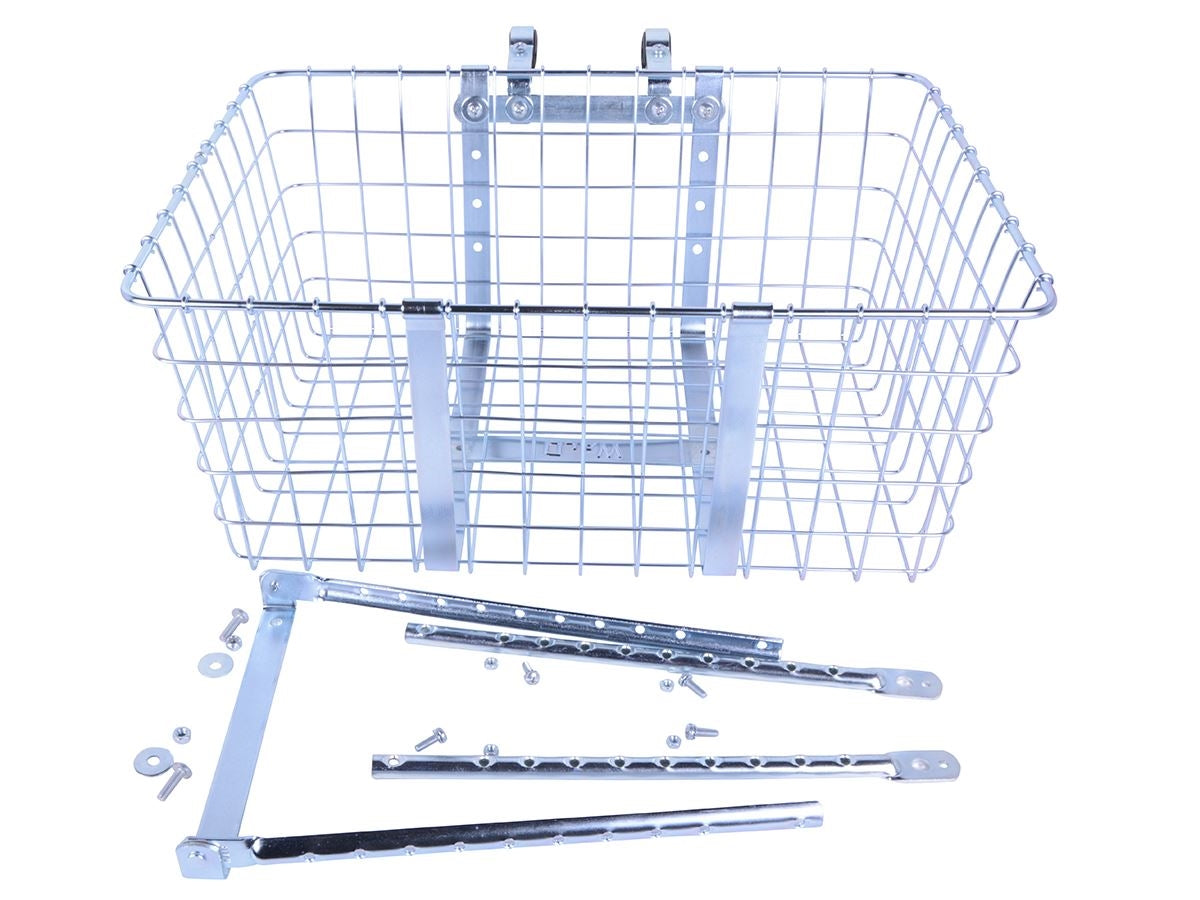 wald 157 front giant delivery bicycle basket #157 Chrome A big basket for big jobs the Wald 157 is built to handle anything Wald 157 Front Giant Delivery