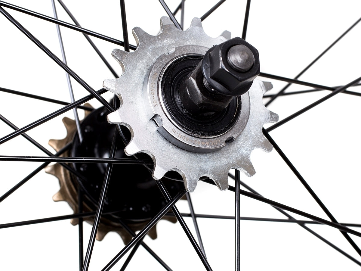 Deep Section Singlespeed Fixed Gear Laufradsatz - 30 mm Felgen - gold