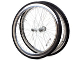 Deep Section Singlespeed Fixed Gear Laufradsatz - 30 mm Felgen - silber
