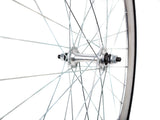 Deep Section Singlespeed Fixed Gear Laufradsatz - 30 mm Felgen - silber