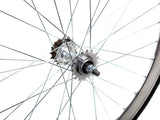 Deep Section Singlespeed Fixed Gear Laufradsatz - 30 mm Felgen - silber