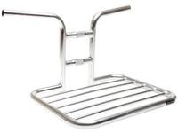 Flat Rack Handlebar Mount - Polished Silver 