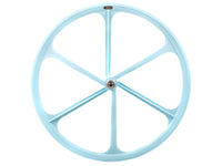 6 Spoke Hinterrad fixed/free - Himmelblau