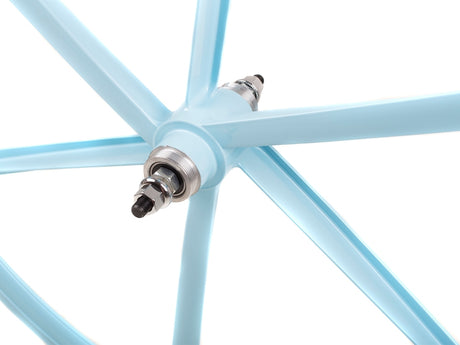 6 Spoke Hinterrad fixed/free - Himmelblau
