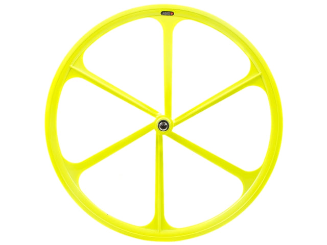 6 Spoke Vorderrad - Neongelb