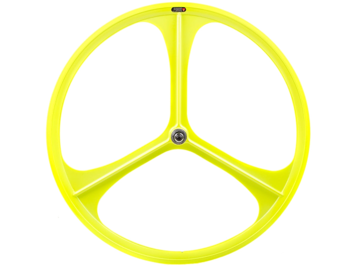3 Spoke Hinterrad fixed/free - Neongelb