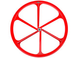 6 Spoke Hinterrad fixed/free - Rot