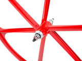 6 Spoke Hinterrad fixed/free - Rot