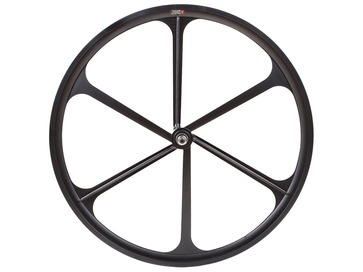6 Spoke Vorderrad - Schwarz