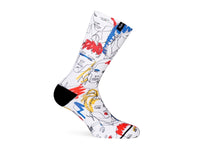 Socken Street Faces - Weiß/Multi