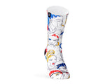 Socken Street Faces - Weiß/Multi
