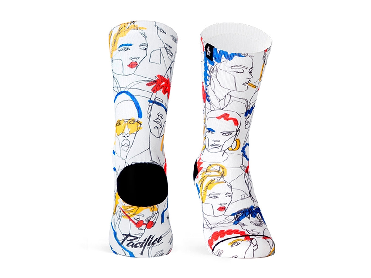 Socken Street Faces - Weiß/Multi