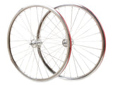 Singlespeed/Fixed Laufradsatz - silber poliert