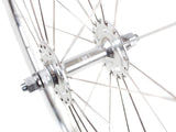 Singlespeed/Fixed Laufradsatz - silber poliert