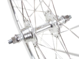 Singlespeed/Fixed Laufradsatz - silber poliert