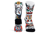 Socken Skull by Chuli Gonzalez - Weiß/Multi