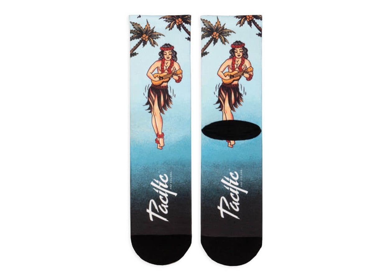 Socken Hula Girl - Blau