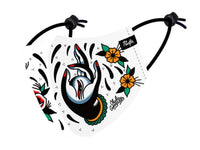 Gesichtsmaske Skull - Weiß/Multi