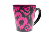Tasse - schwarz/pink