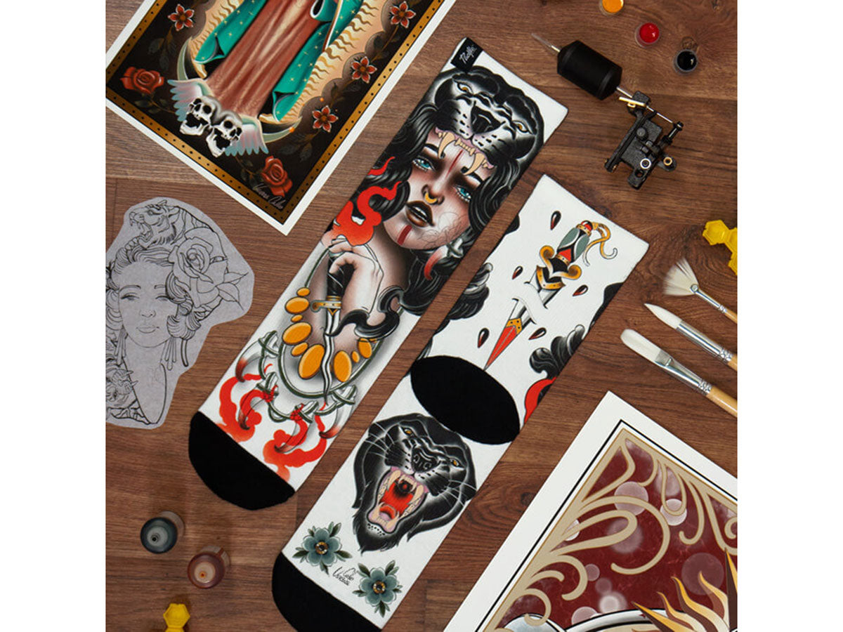 Socken Amazona - Weiß/Multi
