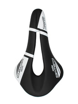 Shortfit saddle Wide - Black/white