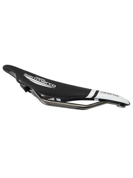 Shortfit saddle Wide - Black/white