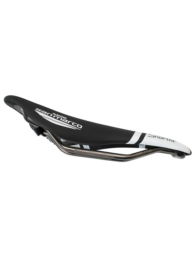 Shortfit saddle Wide - Black/white
