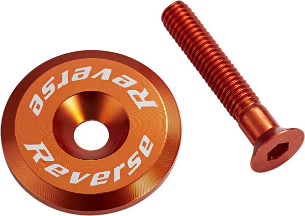 Steuersatzkappe mit Aluminiumschraube - orange