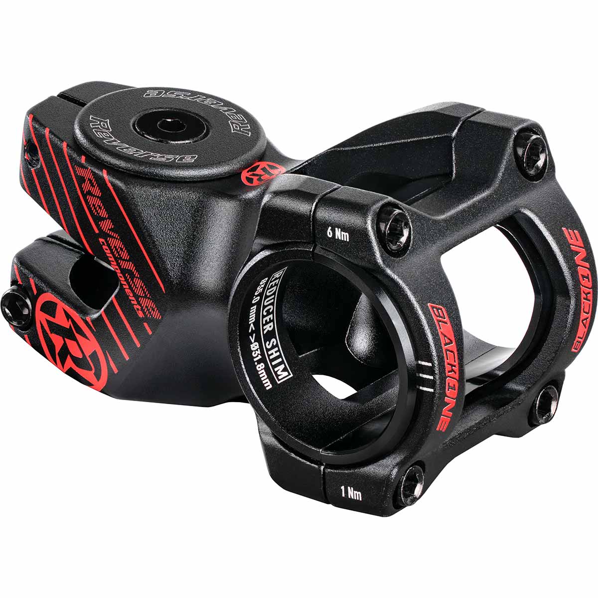 Black ONE D-2 Vorbau 50 mm - schwarz/rot