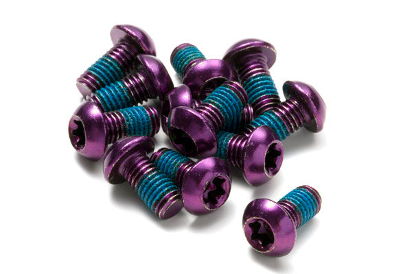 Schrauben Set für Bremsscheiben - purple