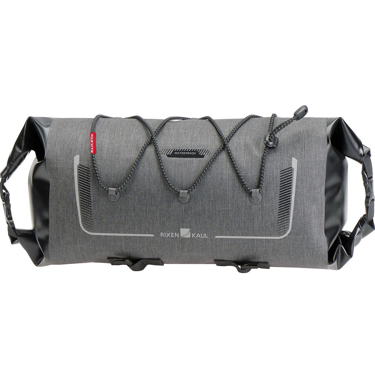 KLICKfix Lenkertasche Bikepack Waterproof 6-12L - grau
