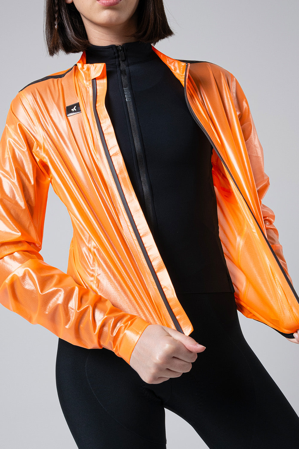 Lightweight Waterproof Jacket Pluvia 2.0 - Blazing Orange