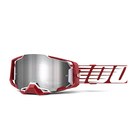 Brille Armega Oversized Deep Red - Linse silber