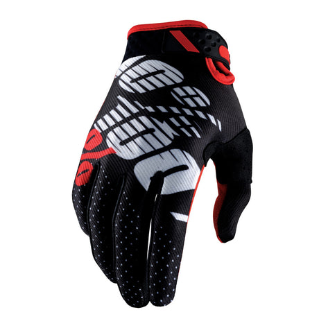 Handschuh Motorcross Ridefit Glove black red white