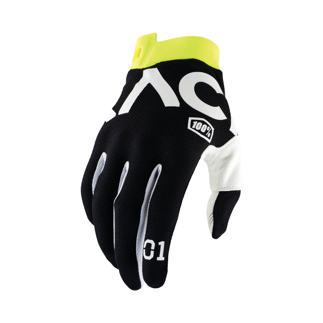 Handschuh Motorcross iTrack Racrm schwarz-weiss