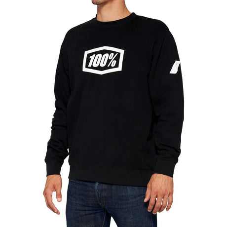 Icon Pullover Crewneck Sweatshirt - black