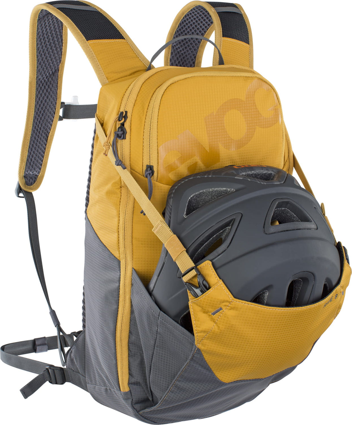Mochila Ride 8 L + bolsa de hidratación 2 L - gris carbono loam 