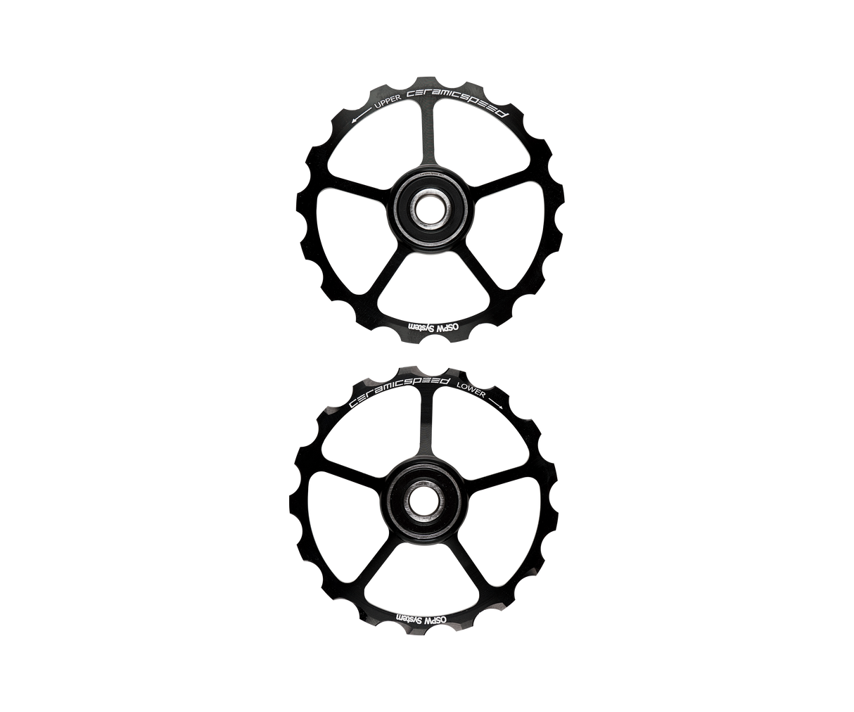 Oversized Pulley Wheels 17 Zähne - Schwarz