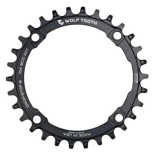 Chainring, 104 BCD Drop Stop B - black