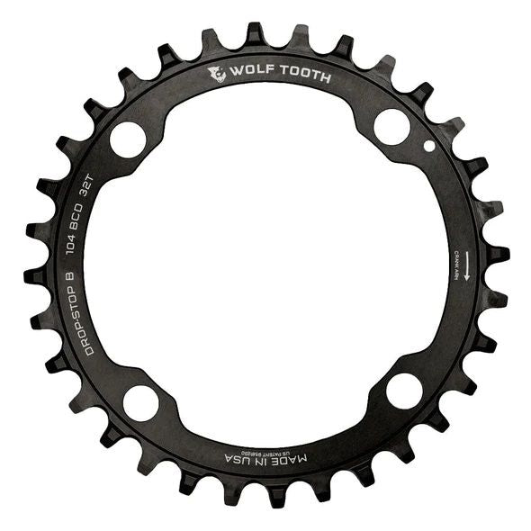Chainring, 104 BCD Drop Stop B - black
