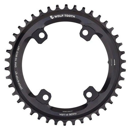 Shimano GRX Kettenblatt, 110 BCD Asymmetric, Drop-Stop ST - black
