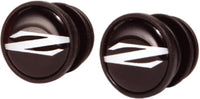 Handlebar end caps 1 pair - black 