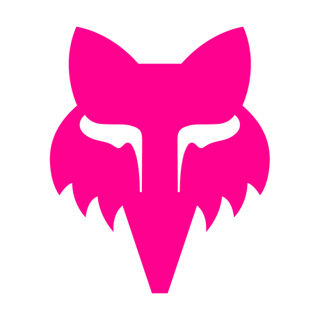 Sticker Fox Head - 18 cm - pink