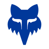 Sticker Fox Head - 10 cm - blau