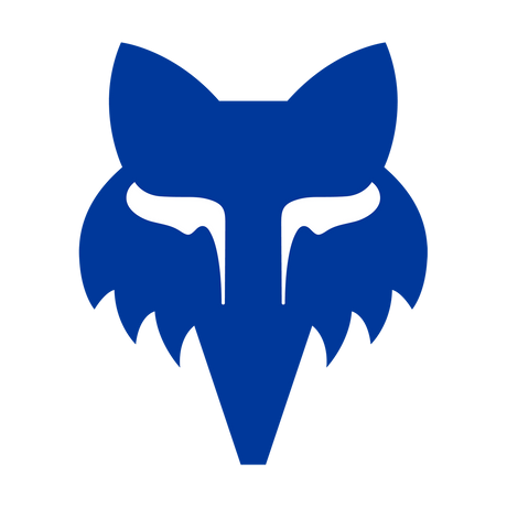 Sticker Fox Head - 10 cm - blau