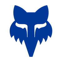 Sticker Fox Head - 10 cm - blau