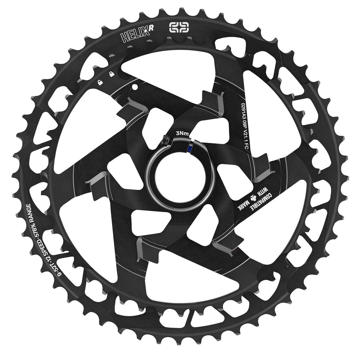 Helix Race Kassette, 9-52 Zähne, 12-fach - black